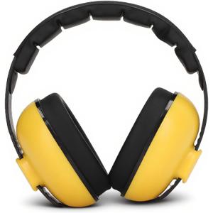 Yoidesu Baby Earmuffs Noise Reduction NRR 31dB Hearing Protection for 0-3 Years, Sound Blocking Ear Muffs with Soft Padded Headband, Compact Foldable Design for Travel, Yellow