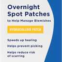 PanOxyl PM Overnight Spot Patches, Advanced Hydrocolloid Healing Technology, Fragrance Free, 40 Count Pack of 1