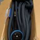Non-Expandable Garden Hose 100 FT, Lightweight Hose with 10 Function Spray Nozzle, Kink-Free Flexible Water Hose, Durable, Leak-Proof, 360° Swivel Connectors, Portable Storage Strap