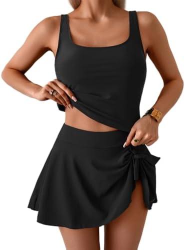 Women Tummy Control  1 Piece Bathing Suit Swim Skirt, L, (Only Skirt)