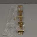 VAEHOLD Hat and Coat Wall Mount Rack - Hooks for Robes, Bags, Keys, and Towels - Bathroom Towel Hanger Organizer (Gold, T Shape 5 Hooks 1 Pack)