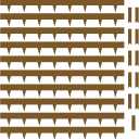 Worth Garden 10-Pack Corten Steel Landscape Lawn Edging - 4.5in H Rust Patina Finish Bendable Metal Strips - Hammer-in Pre-Rusted Border w/ 11 Clips - Yard Pathway Divider (33Ft Total)