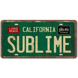 Vintage Metal Tin Sign Long Beach California Sublime Poster Grunge Hippie Room Decor Rock Band Posters Sublime Tapestry Funny Street Signs For Bedroom Wall Aesthetic 90s Bathroom Sign 12 X 6 Inch (15)