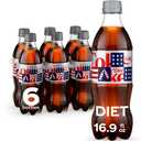 Diet Coke Soda Soft Drink Bottles, 16.9 fl oz, 6 Pack | No sugar, no calories, 64 mg caffeine per bottle, EXP: Jun/15/2026