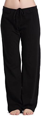 CYZ Womens Casual Stretch Cotton Pajama Pants Simple Lounge Pants, Small