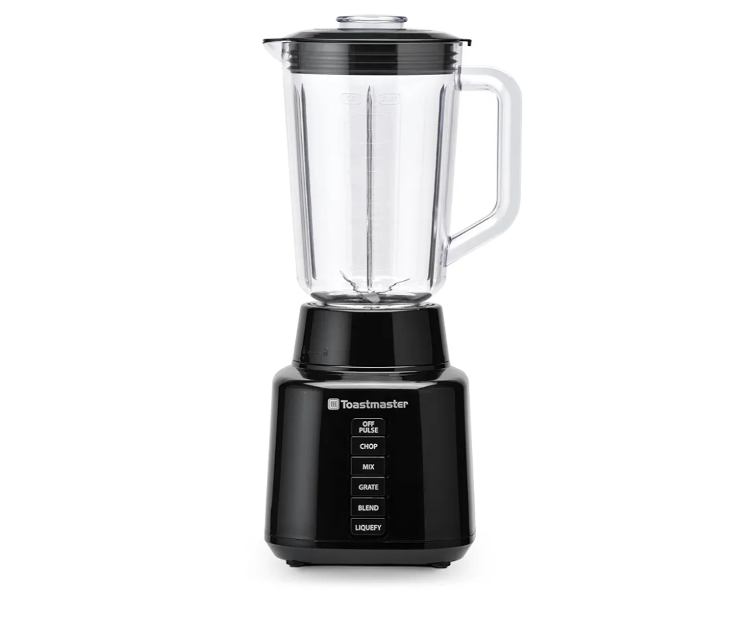 Toastmaster 350 Watt Blender with 48 oz BPA-Free Jar, Black, TM-600BL