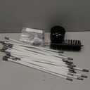 Bluesea 7 Pieces 40 Feet Dryer Vent Cleaner Kit, Reinforced Nylon Dryer Vent Cleaning Kit, Durable Dryer Vent Brush Vacuum Attachment with Flexible Lint Trap Brush, Vacuum & Dryer Adapters Upgrade