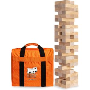Jenga Giant - Hardwood Blocks - Stacks to Over 4 Feet - Officially Licensed - JS6