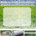 ANGAR 2Pcs 16 Mil Clear Greenhouse Tarp, 6x8FT Heavy Duty Waterproof Clear Tarps with Grommets, UV Resistant Greenhouse Replacement Poly Cover, for Gardening, Farming, Chicken Coops, Canopy, Outdoor