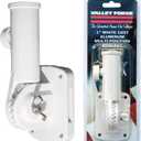 Aluminum Flagpole Bracket - White Powder Coated Multi-Position Pole Holder - Sturdy and Durable - Built to withstand the Outdoors and Harsh Weather - By Valley Forge Flag