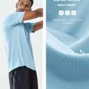 NORTHYARD Men's Athletic Running T-Shirts Workout Lightweight Short Sleeve Performance Shirts Top Tee (Blue, M)