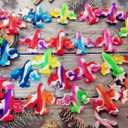 30 Packs Airplane Mini Pop Fidget, Autism Sensory Birthday Birthday Party Favors Gifts for School Classroom, Adult and Kids