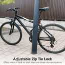 4 Pcs Zip Tie Locks, Adjustable 3-Digit Combination Cable Locks, Lightweight & Flexible Build, Ideal for Securing Bicycles, Helmets, Luggage, Fence