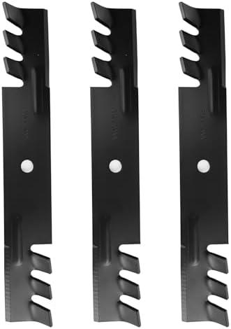 ILONPA 48" Mower Mulching Blades for Toro 103-2527 Ferris 5020843 1520843 Ariens 00273000 04919100 04920600 Bobcat 03239 Exmark 1520843 1-323515 1-403026 Snapper 03239 Zoom 2348 48" Mower Decks, Black