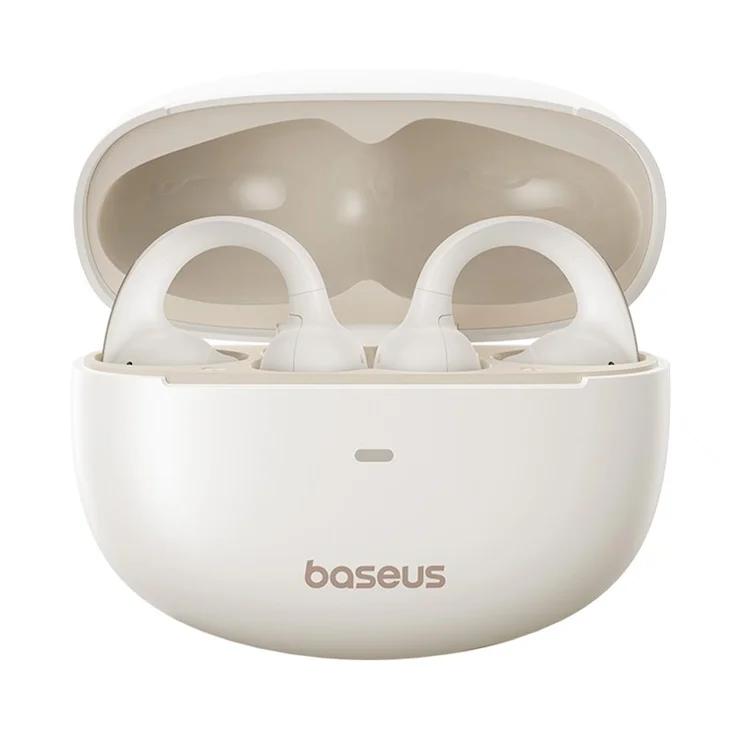 BASEUS Bowie MC1 OL Open-Ear TWS Headset Bluetooth-compatible 5.4 Waterproof Music Call Earphones - White