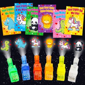 28PCS LED Finger Lights Valentines Day Gifts for Kids School Classroom Valentine Exchange Cards for Toddlers Boys Girls Class Valentines Day Gift Light Up Party Favors Treat Goodie Bags Stuffers Bulk
