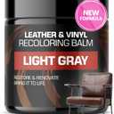 FORTIVO Leather Recoloring Balm, Color Restorer, Scratch Remover, Couch Paint and Repair, Leather Balm for Couches (Light Gray)