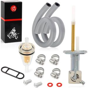 Fuel Valve Petcock kit For Kawasaki Bayou 220 KLF220 1988-2002 Bayou 300 KLF300-B 1986-2004