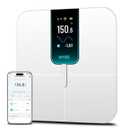 Wyze Scale Ultra, Smart Scale with 4.3" Color Display, Digital Scale for Body Weight BMI Muscle Mass, Heart Rate Monitor, Wi-Fi & Bluetooth Weight Scale with Baby/Pet/Luggage Mode, 400lbs (11.8 in11.8 in, White)