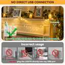 2 x ZSJWL Rechargeable Fairy Lights with DIY Timer & 8 Modes, 2 Pack 16FT 50LED String Lights Battery Operated Indoor, Twinkle mini Lights for Bedroom Christmas Wedding Centerpiece Decor (Warm White)