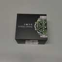 Findtime Smart Watch for Android Phones Answer Make Calls SMS Reminder Smartwatch Compatible iPhone Bluetooth Stainless Steel Fitness Watch Men Smart Watches for Men Reloj Inteligente (Black)