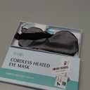 YFONG Cordless Heated Eye Mask for Dry Eyes, Warm Eye Compress for Stye, Blepharitis, Chalazion, MGD, Washable Heating Eye Mask for Sleeping, Travel, Office Nap, Perfect Light Blocking (Grey) (Gray)