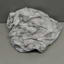 Walrus Round Vinyl Fitted Tablecloth with Flannel Backing Elastic Edge Design Table Cover Waterproof Oil-Proof PVC Table Cloth Stain-Resistant Best for 37"-44" Round (Marble)