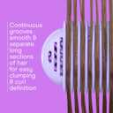Conair Curl Define Pro Hair Brush for Curly Hair, Dual-Vent Design with Continuous Grooves, Mixed Bristles for Frizz-Free Detangling, Smoothing, and Curl Definition (Purple Pulse)