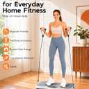 Vibration Plate Exercise Machine for Lymphatic Drainage, 200 Speeds Vibrating Fitness Platform for Full Body Workout and Weight Loss, 300 Lbs Capacity with Resistance Bands for Women Men