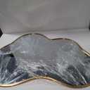 Irregular Wall Mirror with Metal Frame for Living Room, Hallway, Entryway, Bathroom and Dining Room