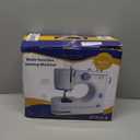 Stoigeld Sewing Machine for Beginners with 20Pcs Fabric & 32Pcs Sewing Threads Kit,Portable Sewing Machine with 12 Built-in Stitches & 2 Speed(High-Low Speeds)-SM-725 (Blue,white)