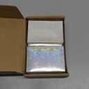 500pcs Holographic Card Sleeves Trading Card Sport Games 66x91mm Photocards for Collectors Players Durable Protectors Laser Flashing Transparent Snowflake Butterfly Rainbow Star Glass Heart Sakura