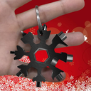 2pcs Multi Tool,Snowflake Wrench/Bottle Opener/Screwdriver Kit, 18 in 1 Snowflake Multitool,Stainless Steel Portable Star Tool for Christmas Great Gifts