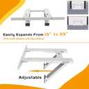 Drill-Less Window Air Conditioner Bracket, Easy to Install Window AC Mounting Support Bracket,Heavy Duty Construction,Up to 200lbs