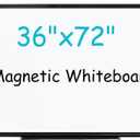 XIWODE Large Magnetic Dry Erase BoardWhiteboard for Wall, 36 x 72 inches, Whiteboard Marker Board Writing BoardBlack Aluminum Frame, Durable, for Home School & Office