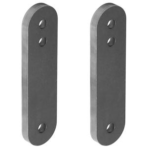 1 Pair Universal Adjustable Leaf Spring Shackles, 8" Long x 2" Wide, 1/2" Hole, 3/8" Thick, for Off-Road & Trailers