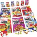 Spin Master Games, Kellogg's Cereal 100-Piece Puzzles 6-Pack, Square Cereal Boxes Puzzle Gift Set, Froot Loops, Rice Krispies, Raisin Bran, Corn Flakes, Frosted Flakes, Honey Smacks for Ages 4 & Up (Multi)