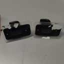 ENJOYBASICS 2 Pack No Drill Curtain Rods for Window 28 to 48 Inches, 5/8 Inch Diameter Renter Friendly Drapery Rod with Adhesive Brackets without Drilling, Adjustable from 27 to 52 Inches, Black