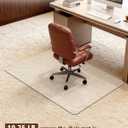 Soimeat Hard Frosted Office Chair Mat for High Pile Carpet and Hardwood Floor, 32" x 47.2" Anti-Slip Computer Rolling Chair Mat, Heavy Duty Chair Pad Under Desk Carpeted Floor Protector for Home, 1PCS