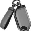 for Kia Key Fob Cover Accessories- Matte TPU Key Fob Cover with Leather Keychain for TellurideCarnival,K5 gt lineK5ForteK4SorentoSportage and More.