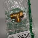 Joywayus Brass Pipe Fitting Barstock Tee 3 Way NPT 3/4" Female x 3/4" Male x 3/4" Male Hose Fitting