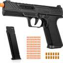 MR920 Toy Gun, Soft Bullet Gun for Boys, Empty Shell Ejecting Toy Gun Pistol, Christmas Birthday Gifts for Boys & Girls Age 8+ (Black)