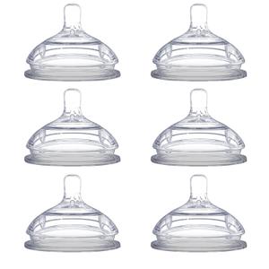 Comotomo Replacement Nipples, Slow Flow (0-3 Months) - 2 Count, 3 Packs