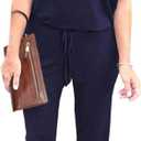PRETTYGARDEN Jumpsuits for Women 2026 Summer Dressy Off Shoulder Romper Spring Vacation Travel Lounge Outfits Clothes (Blue, XXXL)