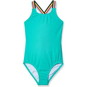 Kanu Surf Girls' Maggie UPF 50 Beach Sport Athletic One Piece Swimsuit, Size 8 