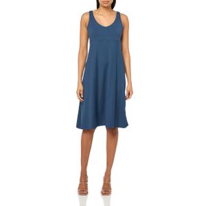 Women's Petite Aster Vneck Midi Dress (Black, XL)
