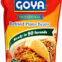 Goya Foods Traditional Refried Pinto Beans, 15 Ounce Pouch (EXP 10/31/27)