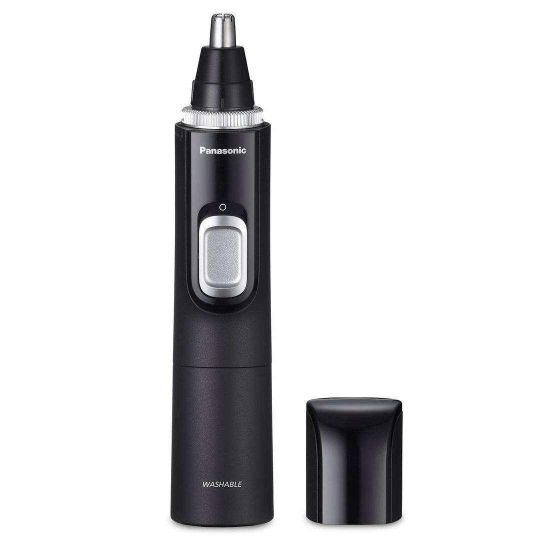 Panasonic Ear and Nose Hair Trimmer for Men with Vacuum Cleaning System, Powerful Motor and Dual-Edge Blades for Smoother Cutting, Wet/Dry  ER-GN70-K (Black)