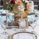 4 x Acrylic Wedding Sign A Little Treat for Your Dancing Feet Signs for Ceremony Modern Calligraphy Arch Acrylic Table Top Signs for Wedding Reception and Event Party Table Decor (Eucalyptus Leaves)