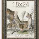 Picrit 18x24 Antique Brown Gold Poster Frame, Tempered Glass, 1 Pack